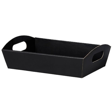 Nashville Wraps Black Shallow Folding Market Tray, Large, 6PK LFMTBK