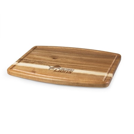 Picnic Time Family Of Brands NFL Detroit Lions - Ovale Acacia Cutting Board 893-00-512-113-2