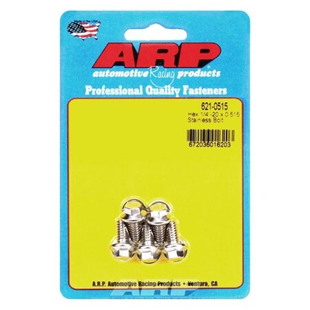 Arp 6210515 0.2520 x 0.51 in. Stainless Steel 6 Point Bolt Kit, 5PK ARP621-0515