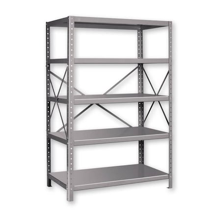 Pucel Adjustable Rack, 48 in W x 72 in H x 24 in D, Red DR-2448-5