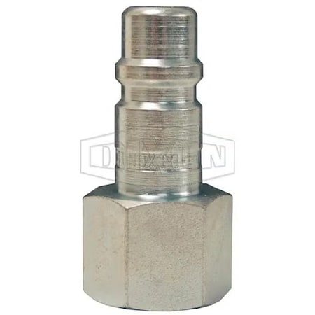Dixon Air Chief Industrial Female Quick Connect Plug, 1/2-14 Nominal, 300 psi Pressure, Steel, Domestic DCP7024
