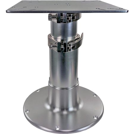 Springfield Marine Springfield Pedestal - 3-Stage Table - 16in-30in - Brite Dip 1660236