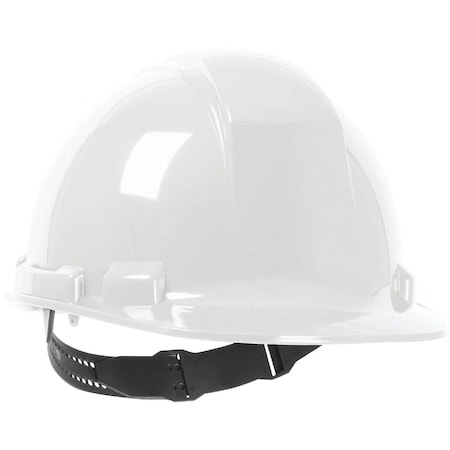 Safety Works White Cap Style Non-Vented Hard Hat with Pin Lock SWX00344-01