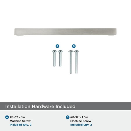 Amerock Monument 5-1/16 inch (128mm) Center-to-Center Satin Nickel Cabinet Pull, 10PK 10VMP36571G10