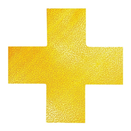 Durable Office Products Floor Marking Cross Shape, No Legend, 10 PK 170104