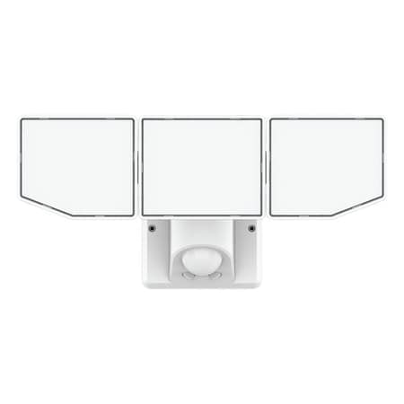 Bell Link 3-Head Security Light, 120 V, 35 W, LED Lamp, Daylight/Warm White, 4000 Lumens, White Fixture CL-SLM4KACW-3H