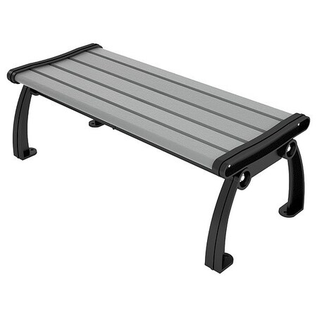 Ultrasite Outdoor Bench, 48 in L, Gray PB 4GRABFHERBAC