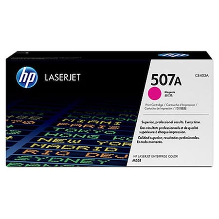 Hp 507A Magenta Original LaserJet Toner Cartridge for US Government, 6,000 Yield CE403AG