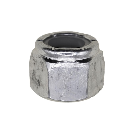 Auveco 3/8in-16 Nylon Insert Hex Stop Nut Zinc, 50PK 9543