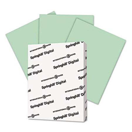 Springhill Digital Index Color Card Stock 90 lbs. 8.5 x 11 Green 250 SheetsPack 45100