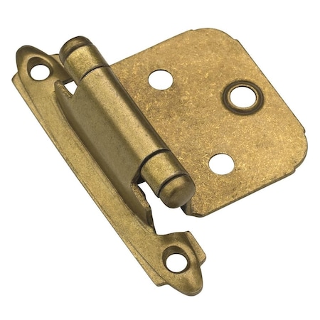 Amerock Butt Hinge Variable Overlay Burnished Brass Self-Closing CM7139BB