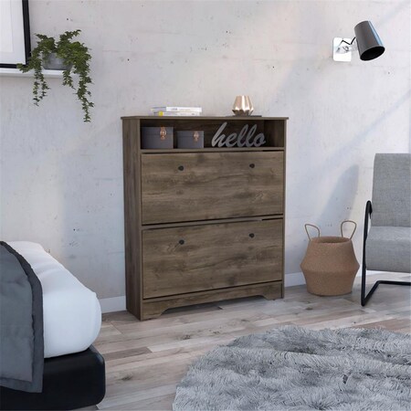 Depot E-Shop Wayne Shoe Rack, Dark Brown DE-ZLB7107