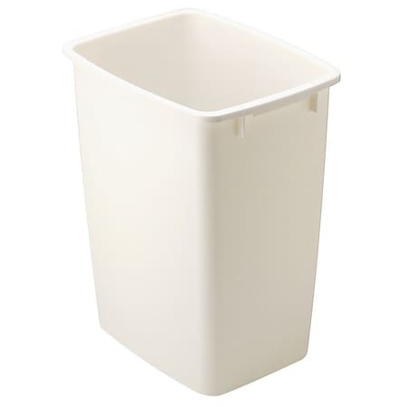 Rubbermaid 2806 Waste Basket, 36 qt Capacity, Polyethylene, Bisque, 18 in H FG2806TPBISQU