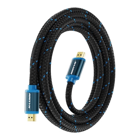 Maximm 12ft 4K Ultra HD Braided HDMI 2.0 Cable 18Gbps 4K60Hz HDR HDMI-4K12FT