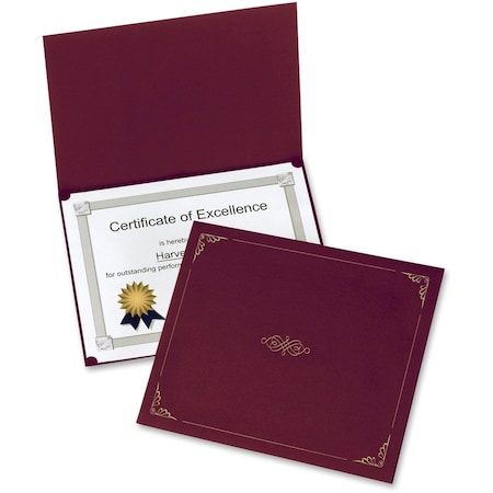 Oxford Letter Certificate Holder, Red, 5PK OXF29900585BGD
