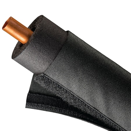 Electriduct Dura HVAC Foam Protection Wrap Sleeving, 2.5 in Diameter, 6 ft Length, Black BS-TF-HVAC-250-6