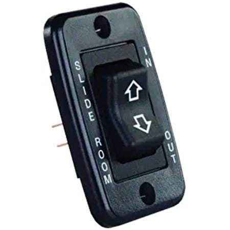 Jr Products Low Profile Single Slide-out Switch, Black JRP12355