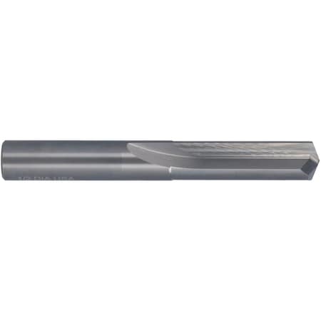 Chicago-Latrobe 140 Degree Solid Carbide Straight Flute Drill Chicago-Latrobe 769 Bright Carbide RHC 11/64 78595