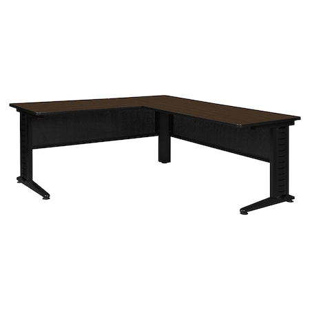 Regency Fusion Desk Shell, 66 in W X Wood, Metal, Neo Walnut MLDS663048NW