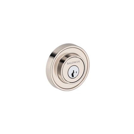 Baldwin Residential Deadbolts Single Cylinder Reversible Lifetime Bright Nickel SCRRD055SMC