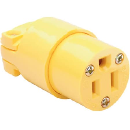 Nextgen 4887YCC10 Heavy Duty Vinyl Construction Connector, 15A, Yellow NE586397