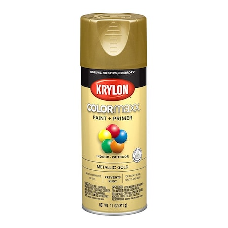 Sw Psb Krylon Purdy Bestt Liebco White Lightning 12 Oz Krylon K05588007 Gold COLORmaxx Paint & Primer Spray Paint, Metallic K05587007