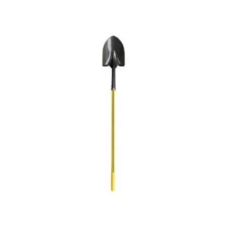 Nupla Ergo Power Round Point Shovel, 11.5 in x 9 in Round Pt Blade, 48 in Fiberglass Straight 545-72-061