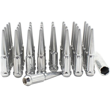 Coyote Wheel Accessories LUG NUTS, Steel, 4.4 in, Spline Drive 251848