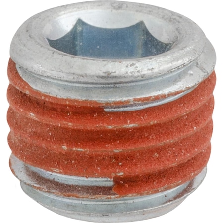 Auveco 1/4in Hex Countersunk Pipe Plug, 25PK 24251