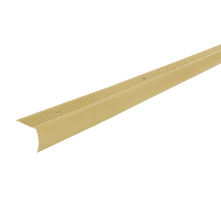 M-D Building Products Aluminum, Satin Brass, 1.125 in W x 144 in L 06973