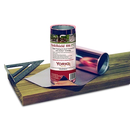York York 106 PT 12 in. W X 240 in. L Copper Flashing Copper GRCPR12203