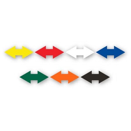 Ergomat 28inx13in Stem 4.75in DuraStripe Xtreme Double Sided Arrows Yellow, 2PK DSX-ARRDBL-28-Y-KIT