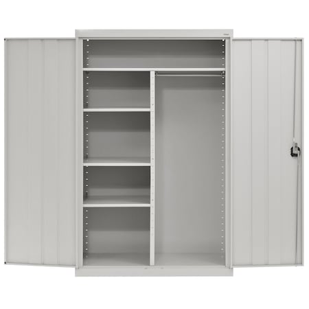 Sandusky Lee Heavy Duty Welded Steel Combination Cabinet, 46x24x72, Dove Gray EACR462472-05
