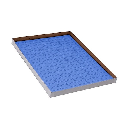 Zoro Select Cyro Label, Blue, Polypropylene, PK20 GRAING-C117