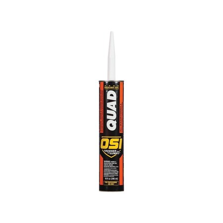 Osi QUAD Advanced Formula 10 fl. oz. White #001 Window Door and Siding Sealant VOC CA 1638681