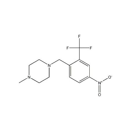 Ak Scientific 1-Methyl-4-(4-nitro-2-(trifluoromethyl)benzyl)piperazine (5g), CAS 694499-24-6 W7926-5g