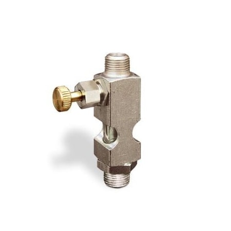 Oil-Rite Straight Sight Feed Valves with 1/8in. Inlet, Vented - Handwheel, 1/8in. Male NPT, 1/8in. Male NPT B1628-422B1HW