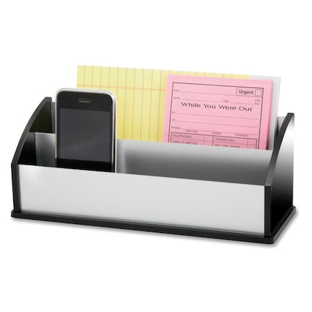 Kantek Black Acrylic and Aluminum Letter and Message Sorter BA-350