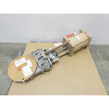 United Conveyor Ucc PNEUMATIC ALUMINUM LUGGED KNIFE GATE VALVE 10IN 150 150W