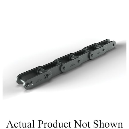Hkk Chain HKK Heavy Series Double Pitch Riv Standard Conv, 10 ft OAL, 2.5P, .75 Dia x .75 W, .187 THK Plate DC100R1A