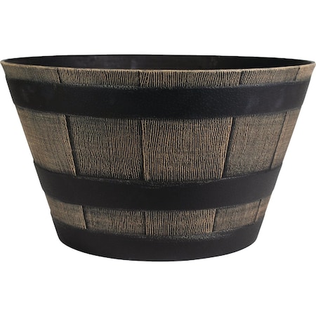 Hc Companies 16'' Resin Whiskey Barrel Planter WWB16000P90