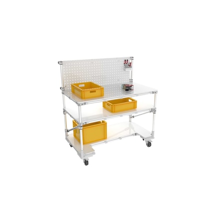 Trilogiq Mobile Workbench With Tool Holder Board And Storages. 20274-02