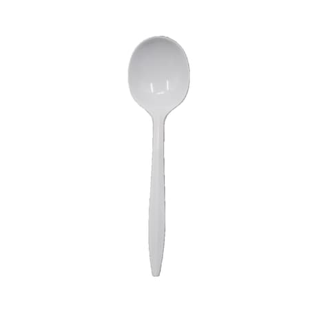 Rdi PP Cutlery Light Weight White Soup Spoon 1000cs, 1000PK F-CT-PP-SPN-SP