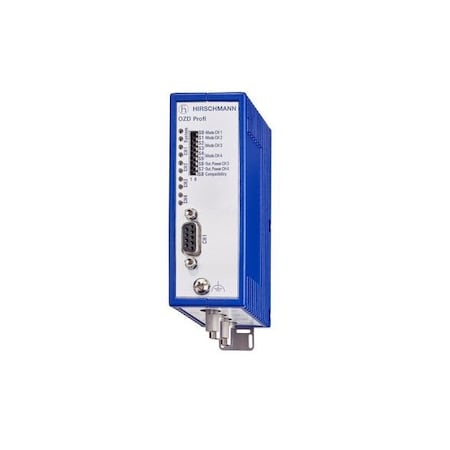 Hirschmann Ethernet Switch, Ozd Profi 12M G12-1300 Fiber Interface Or Media Cnvrt 942148-005