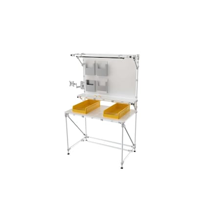 Trilogiq Workstation With Information Panel, Document Holder, Flat Picking Shelf, Screen Mount And Led 100-2