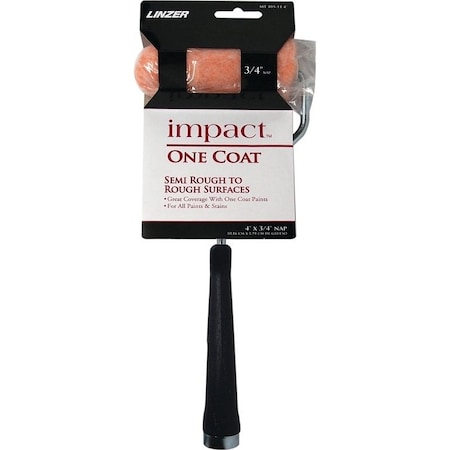 Linzer MT105-11 4IN Mini Roller, 3/4 in Nap, Polyester Cover, 4 in L Roller MT 105-11 4IN