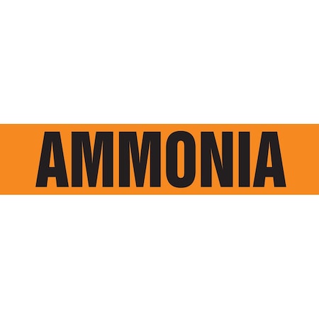 Accuform ASME ANSI PIPE MARKER AMMONIA RPK135SSH