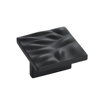 Amerock Calathea 1-1/4 in 32 mm Center-to-Center Matte Black Cabinet Pull BP10132MB
