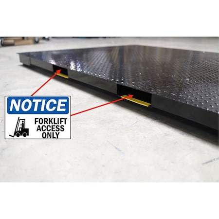 Selleton Scales Forklift Access Floor Scale NTEP, 4 ft x 6 ft, 2500 lb x .5 SL-900-FA-4X6-2.5K