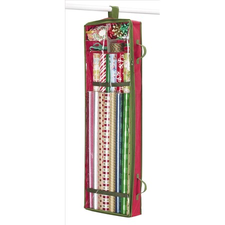 Whitmor Green/Red Gift Wrap/Bag Organizer 6129-15088